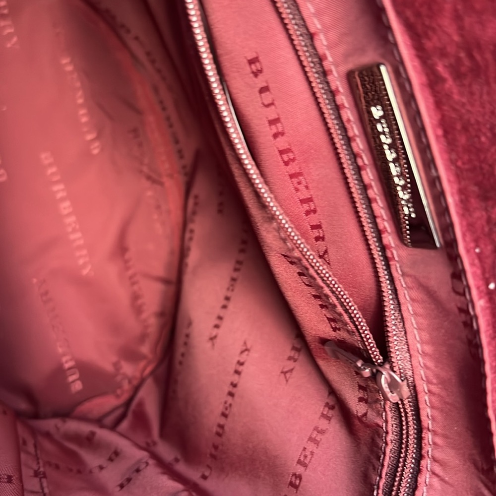 Vintage Burberry Velvet Trim Bag - Picture 3 of 4
